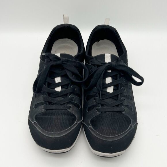 East Street Sport Ellen Black Leather Lace Up Sneakers Walking Shoe Women’s 10 - Picture 3 of 11